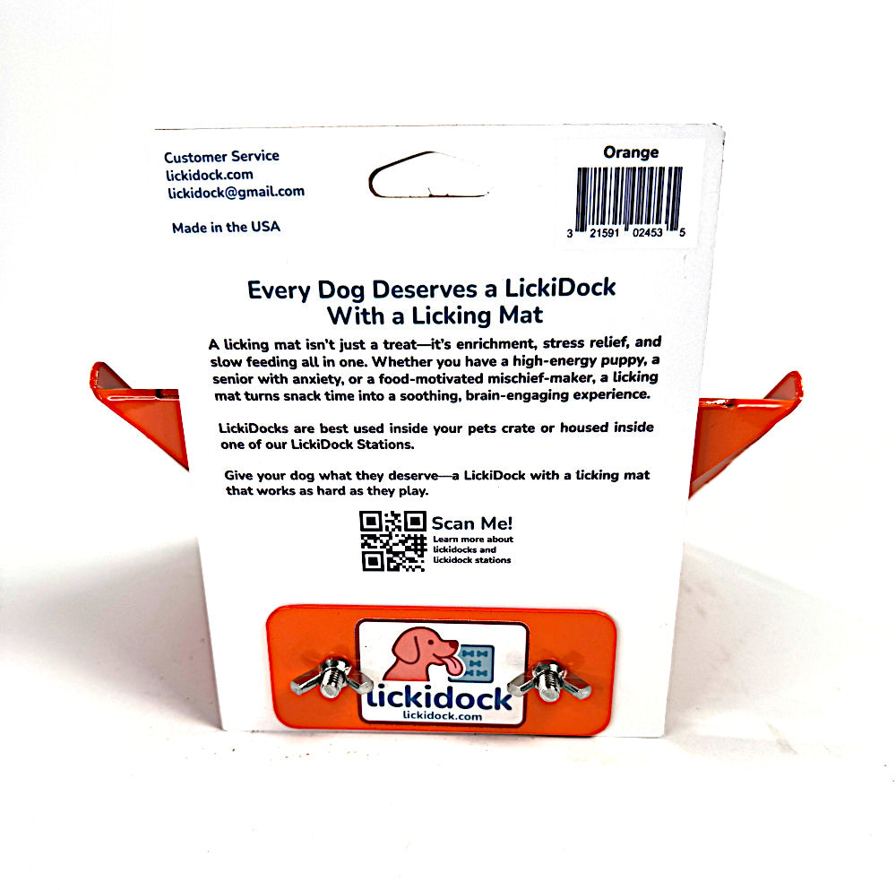 LickiDock Orange 8" by 8"