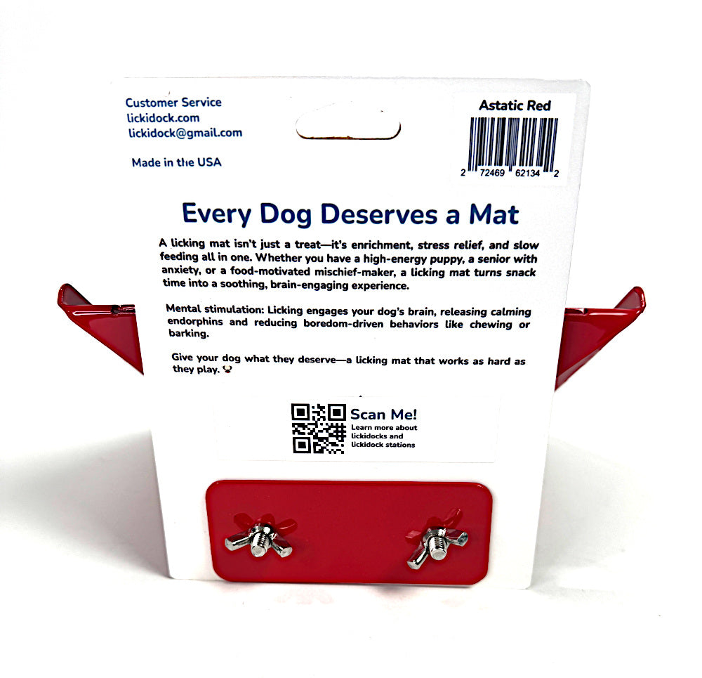 LickiDock Astatic Red 8" by 8"
