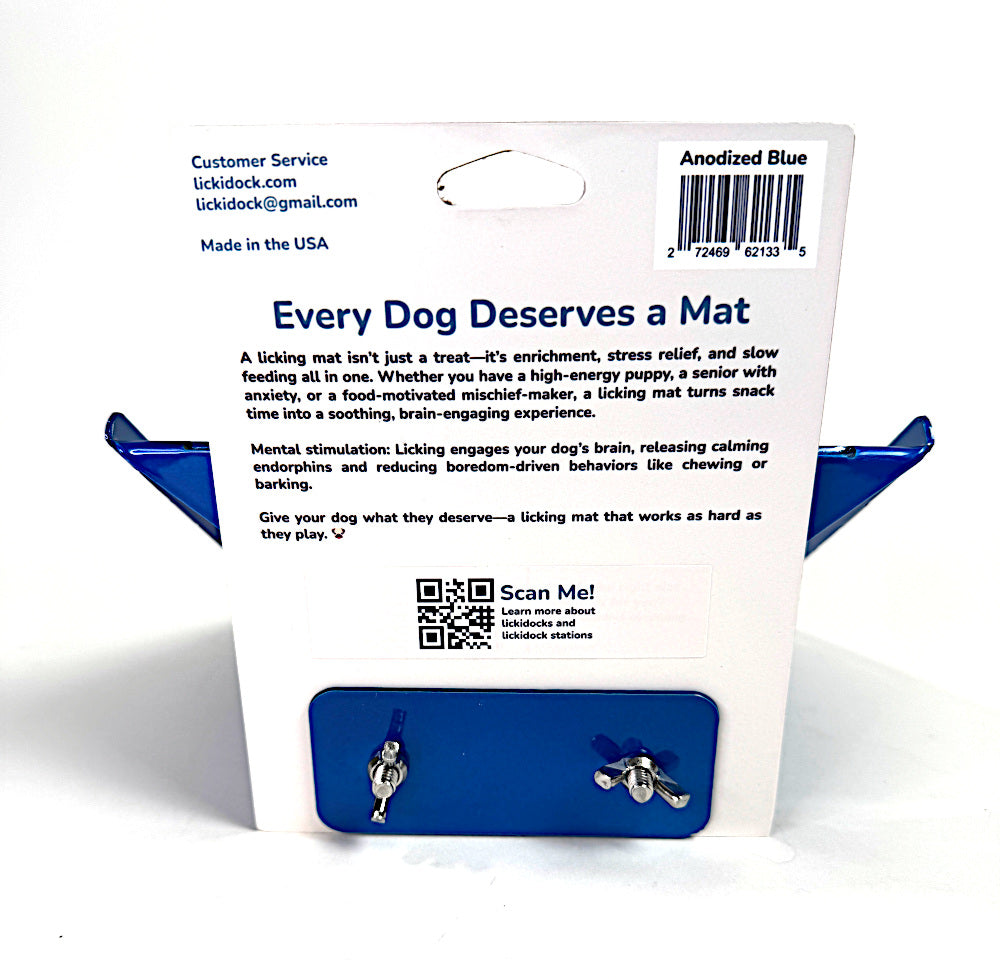 LickiDock Anodized Blue 8" by 8"