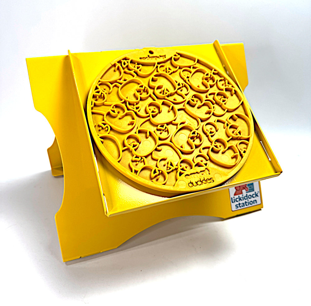 Large LickiDock "A" Frame Station Daffodil Yellow