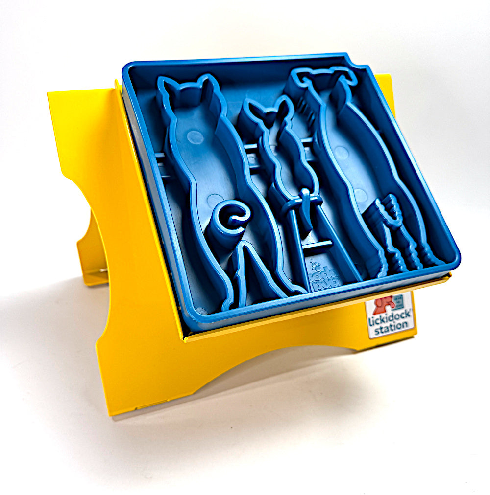 Large LickiDock "A" Frame Station Daffodil Yellow