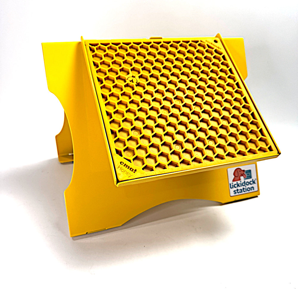 Large LickiDock "A" Frame Station Daffodil Yellow