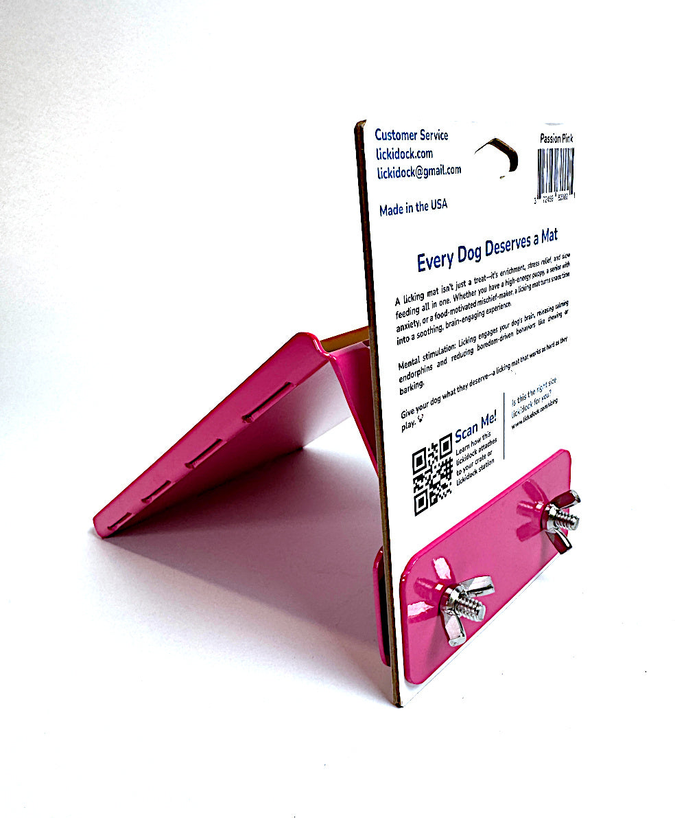 LickiDock Passion Pink 5" by 7"